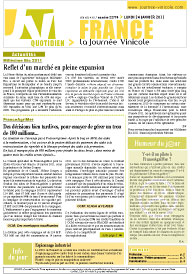 Tlcharger le journal quotidien La Journe Vinicole numro 22774 du //