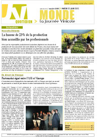 Tlcharger le journal quotidien La Journe Vinicole numro 22891 du 06/06/2019