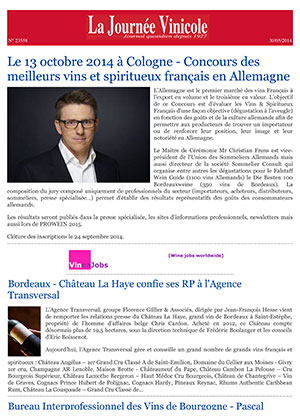 Tlcharger le journal quotidien La Journe Vinicole numro 23558 du 06/06/2019
