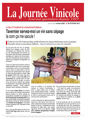 Tlcharger le journal quotidien La Journe Vinicole numro 23681 du 06/06/2019