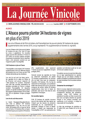 Tlcharger le journal quotidien La Journe Vinicole numro 24037 du 06/06/2019