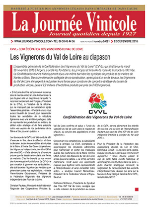 Tlcharger le journal quotidien La Journe Vinicole numro 24091 du 06/06/2019