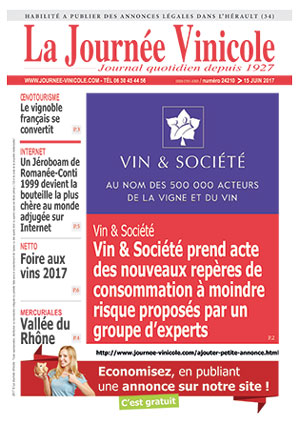 Tlcharger le journal quotidien La Journe Vinicole numro 24210 du 06/06/2019