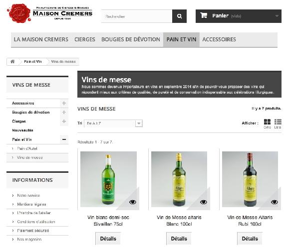 Original<br><b>Un importateur de vins belge propose des vins de messe</b>