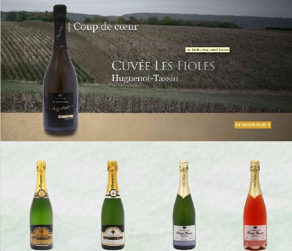 E-commerce<br><b>Un site en ligne pour les petits vignerons de Champagne</b>