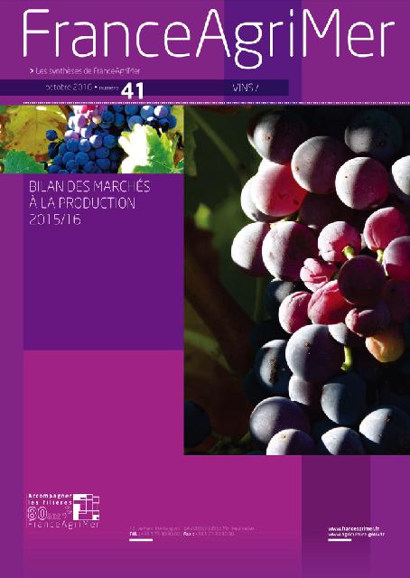 France Agrimer<br><b>Synthse du bilan 2015-2016 des marchs  la production vin</b>