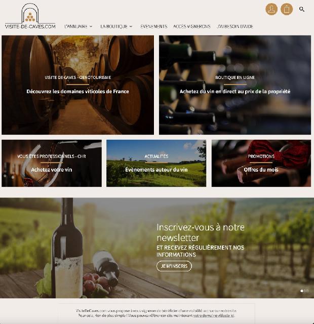 VisiteDeCaves.com<br><b>Le site web qui rapproche les amoureux de vin et les vignerons</b>