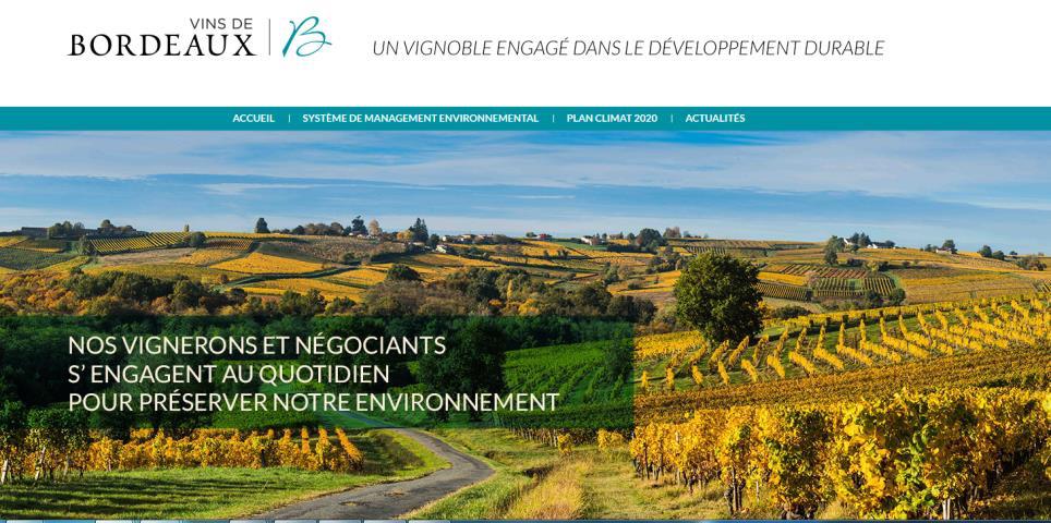 Dveloppement durable<br><b>Les vins de Bordeaux cartographient leurs bonnes pratiques sur internet</b>
