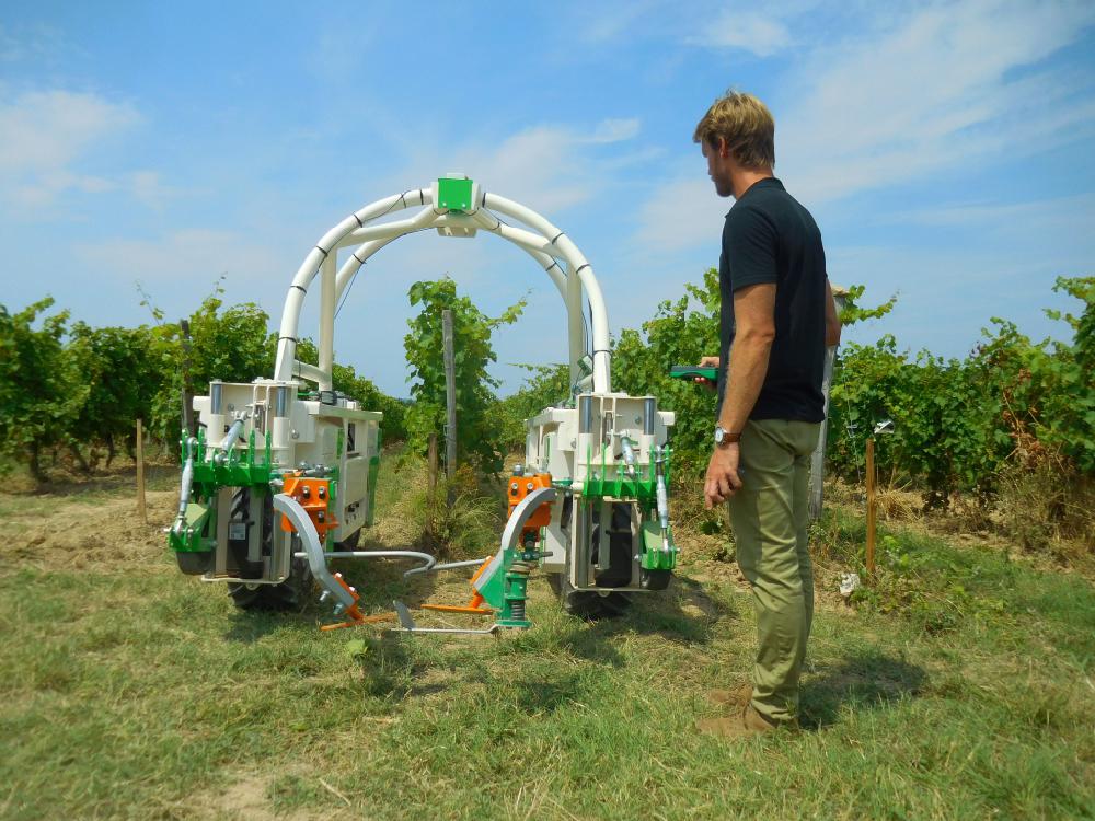 Ted, le robot du Tarn<br><b>Il remplace les produits chimiques pour dsherber les vignes</b>