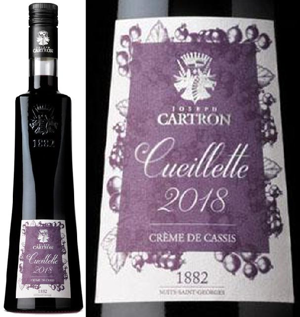 Changement dcrin<br><b>Pour la Crme de Cassis Cueillette Joseph Cartron 2018</b>