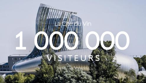 La Cit du Vin<br><b>1 million de visiteurs accueillis !</b>