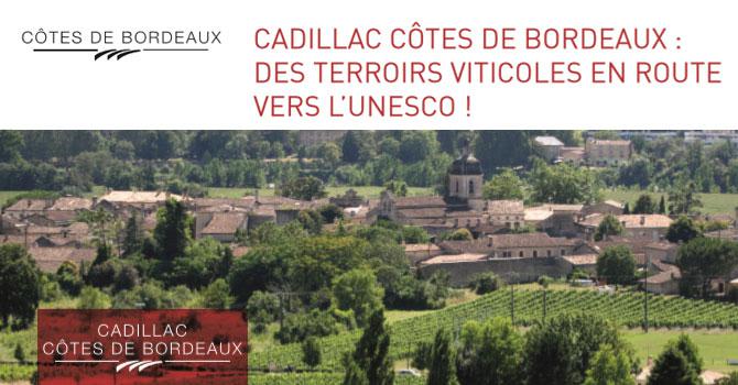 Cadillac Ctes de Bordeaux<br><b>Des terroirs viticoles en route vers l'UNESCO !</b>