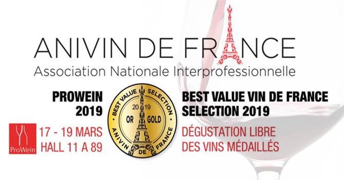 ANIVIN DE FRANCE<br><b>Rsultats Concours BEST VALUE VIN DE FRANCE SELECTION  2019 </b>
