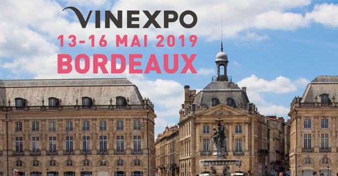 Vinexpo Bordeaux<br><b>20me dition du 13 au 16 mai 2019</b>
